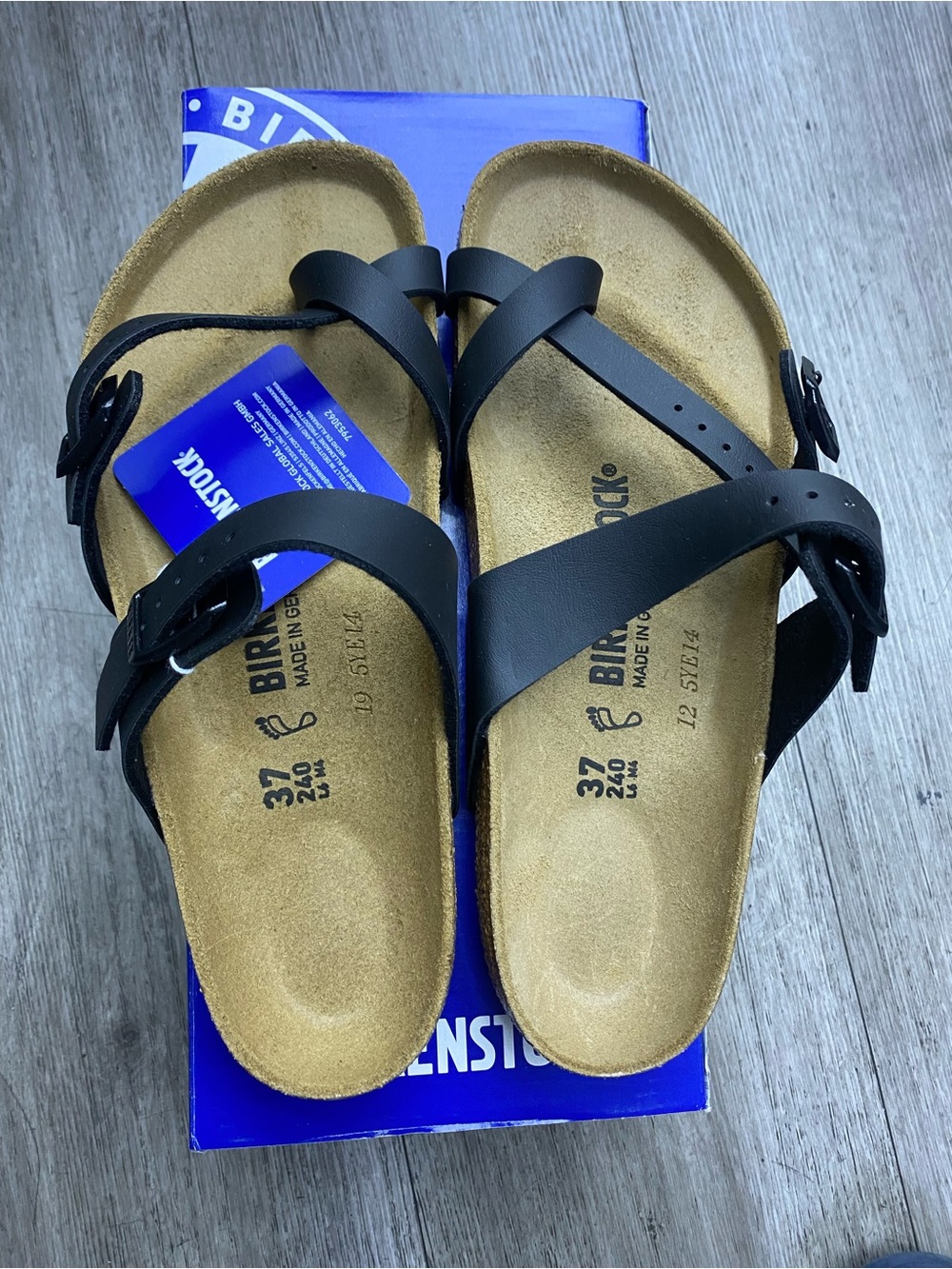Birkenstock Mayari Black Sandals Regular Fit – Cork Footbed, Lightweight Comfort